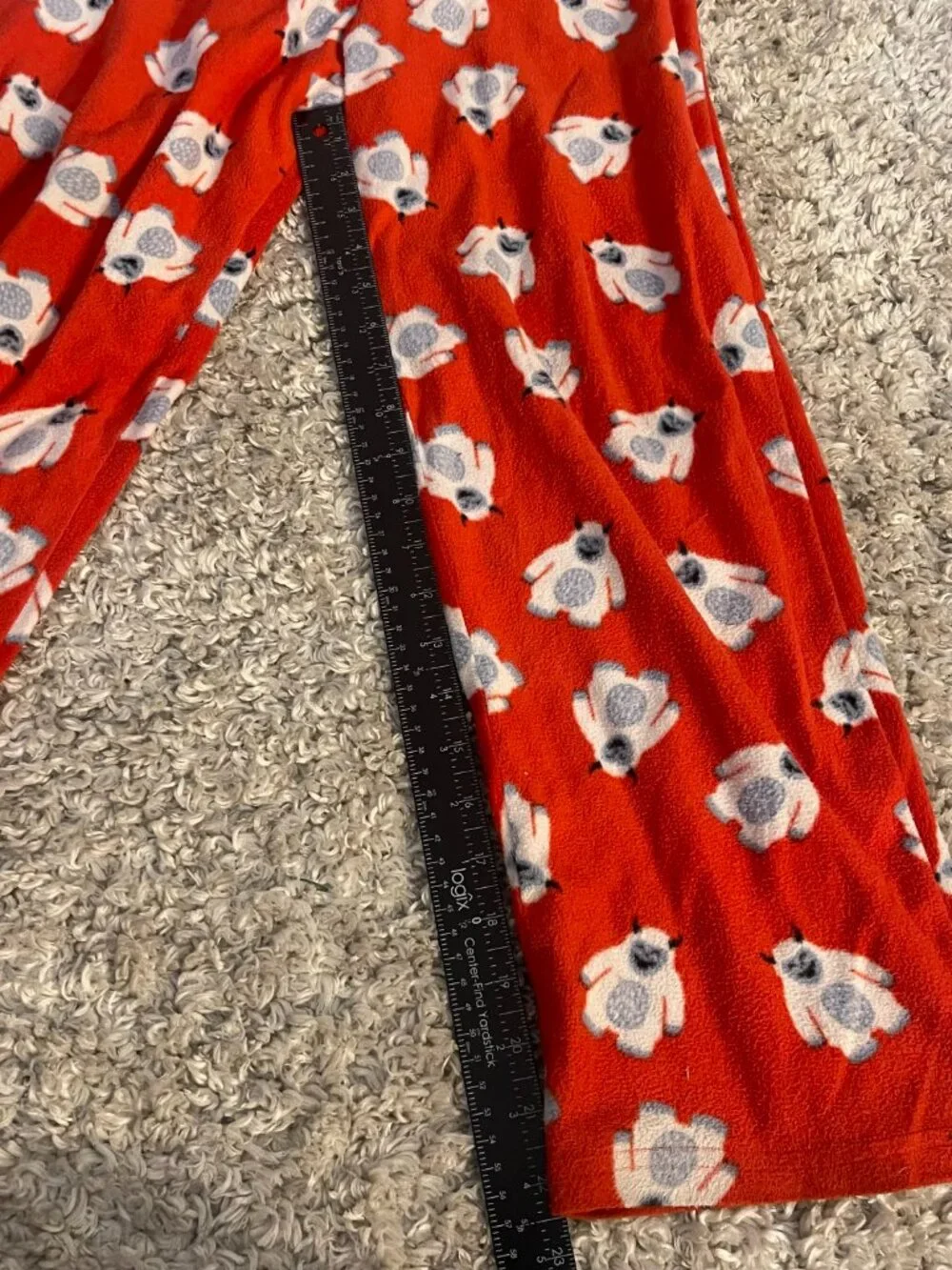 Calvin Klein Kids 10/12 Red Yeti Fleece Pajama Pants